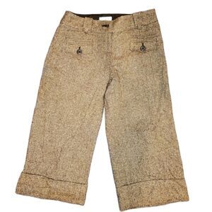 Ann taylor loft wool brown Capris Trousers 